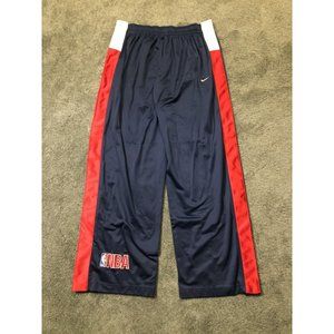 Vtg Nike NBA Warm Up Pants Mens Size X-Large Blue Full Tear Away Stretch